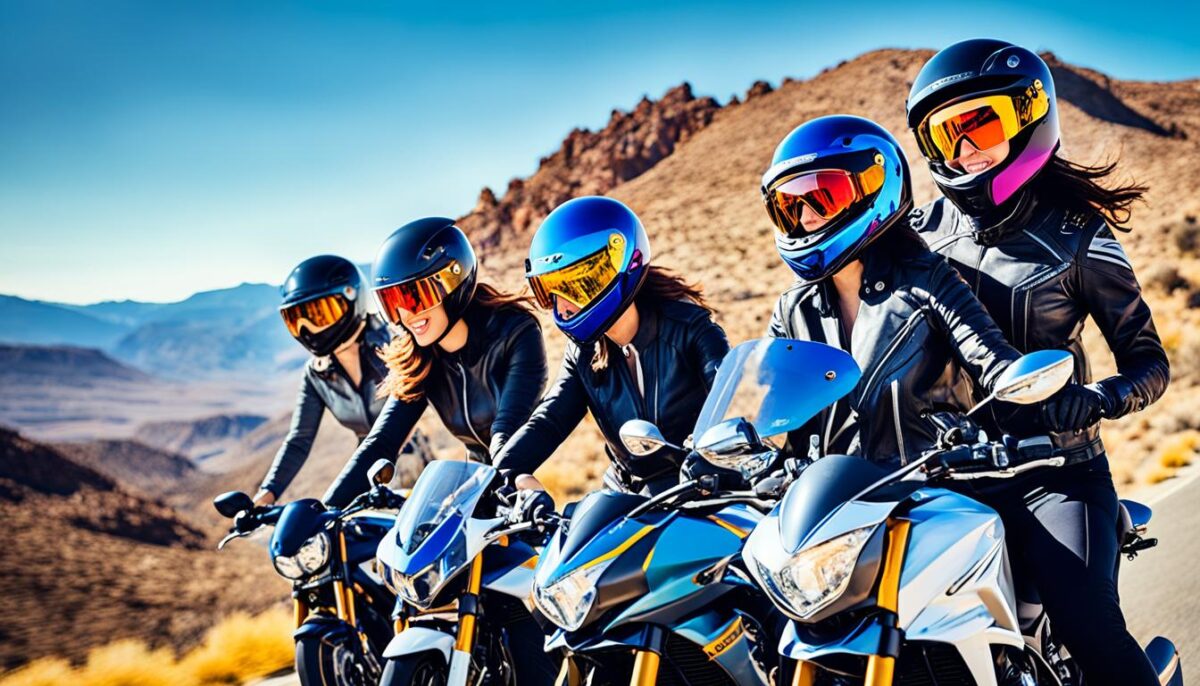 stylish women's motorcycle helmets